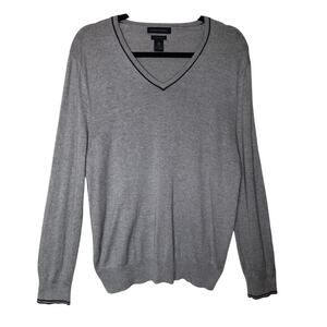 Banana Republic Gray V-Neck Sweater